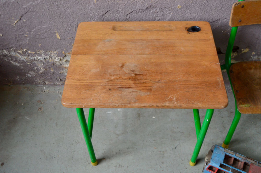 Bureau et chaise enfant vintage lot pupitre ancien Meubles