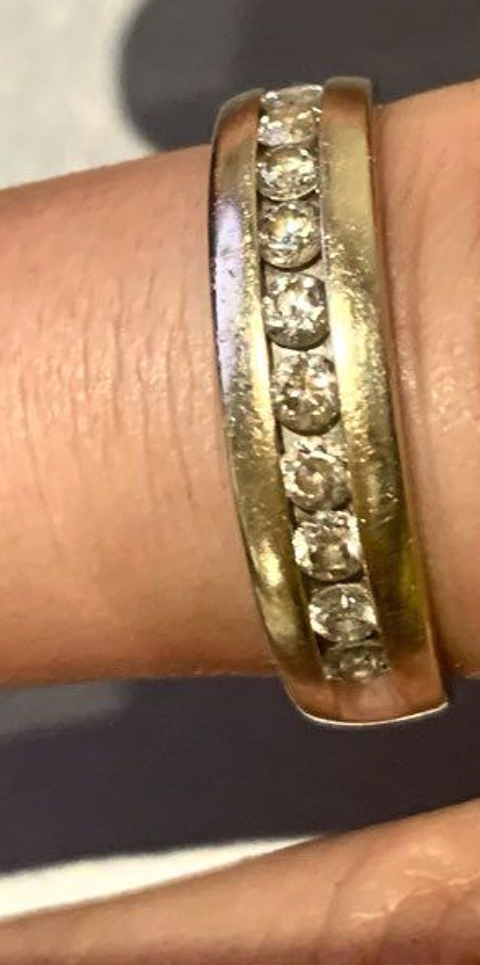 Bague homme sertie de 10 diamants 850 Linas (91)