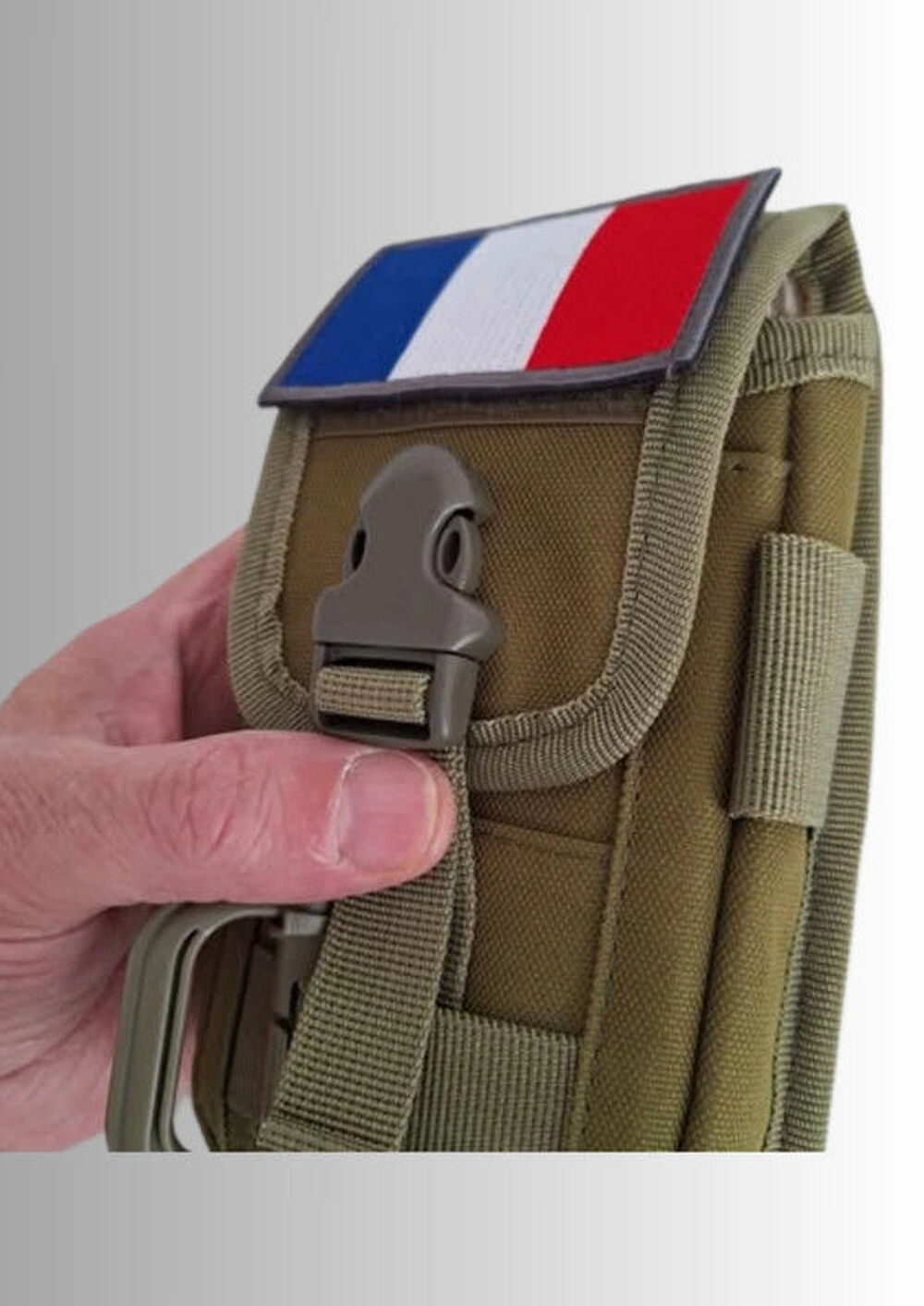 &Eacute;tui de t&eacute;l&eacute;phone portable et CB avec fixation Molle Sacoche Sports
