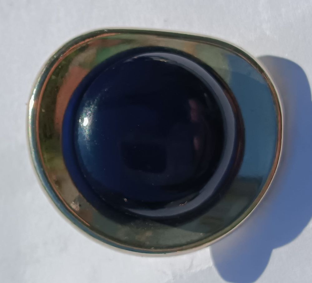 S&eacute;rie de 6 Boutons Cabochon Bleu Nuit 2,5 cm - N&deg;33 