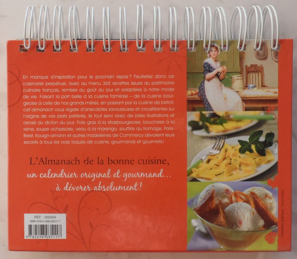L'Almanach de la bonne cuisine 365 recettes pour 365 jours Cuisine