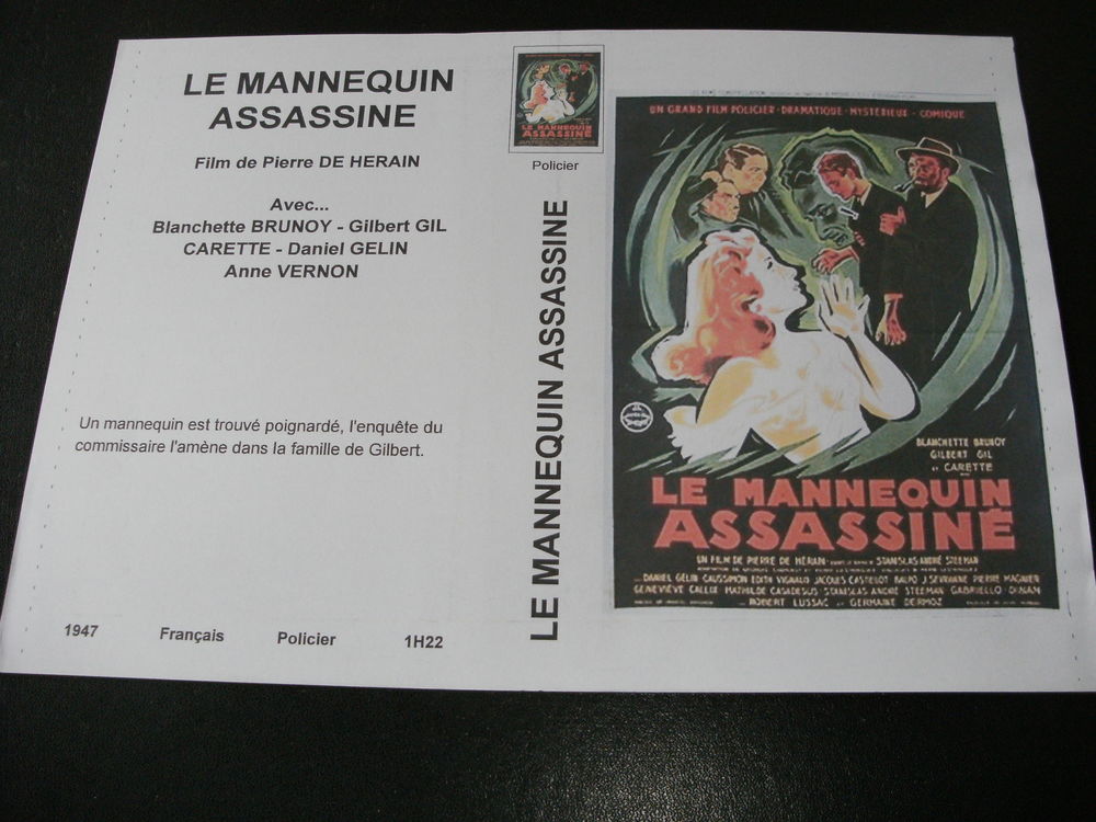 Film : " Le mannequin assassin&eacute; " DVD et blu-ray