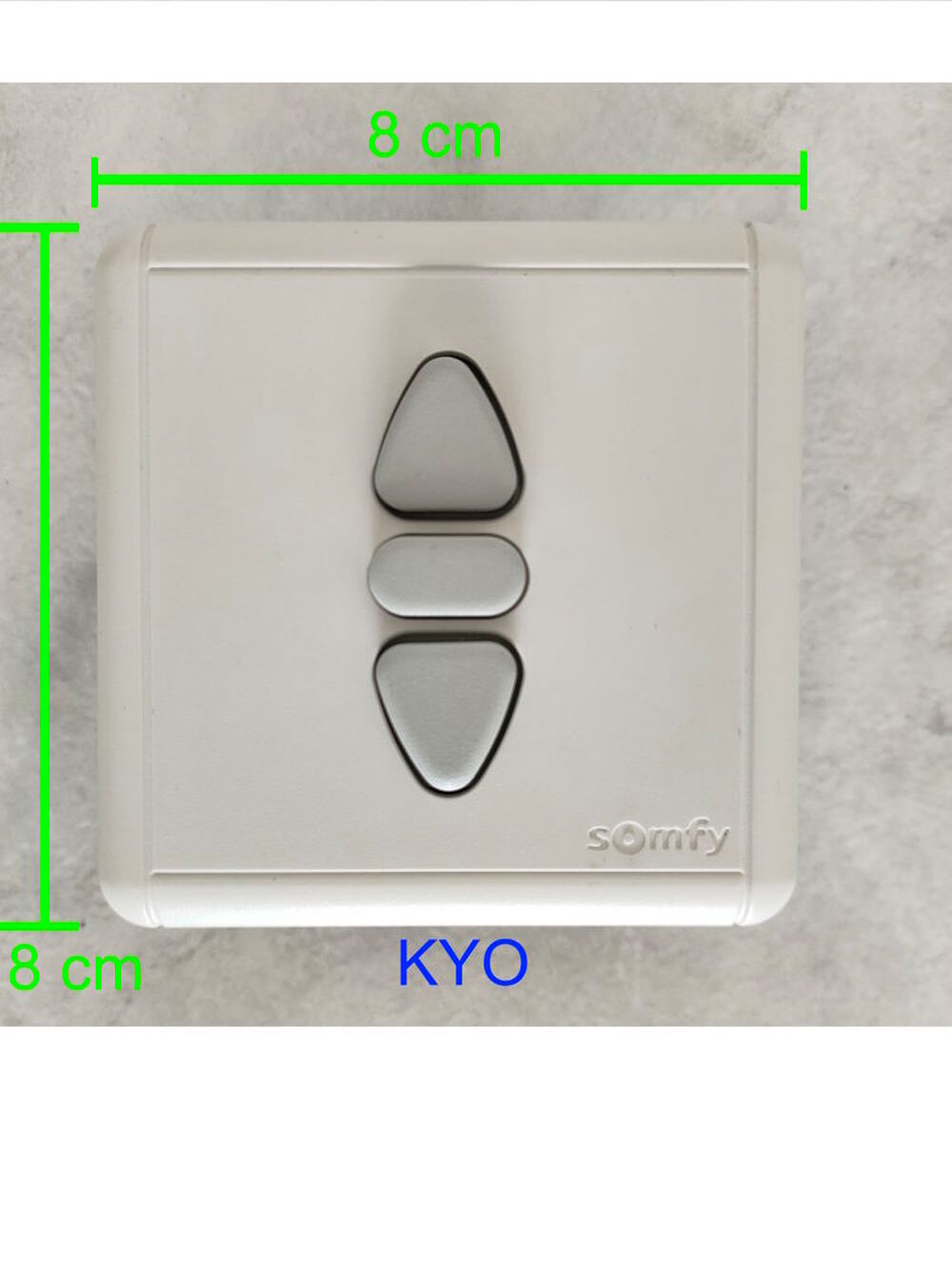 SOMFY Interrupteur mural blanc encastr&eacute; volet roulant1800019 Bricolage