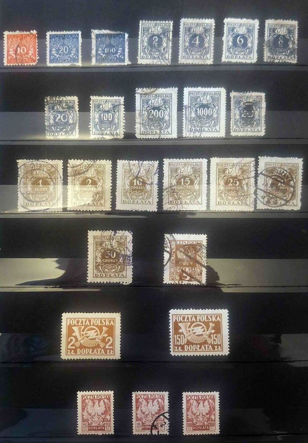S&eacute;rie de timbres de collection de Pologne D 