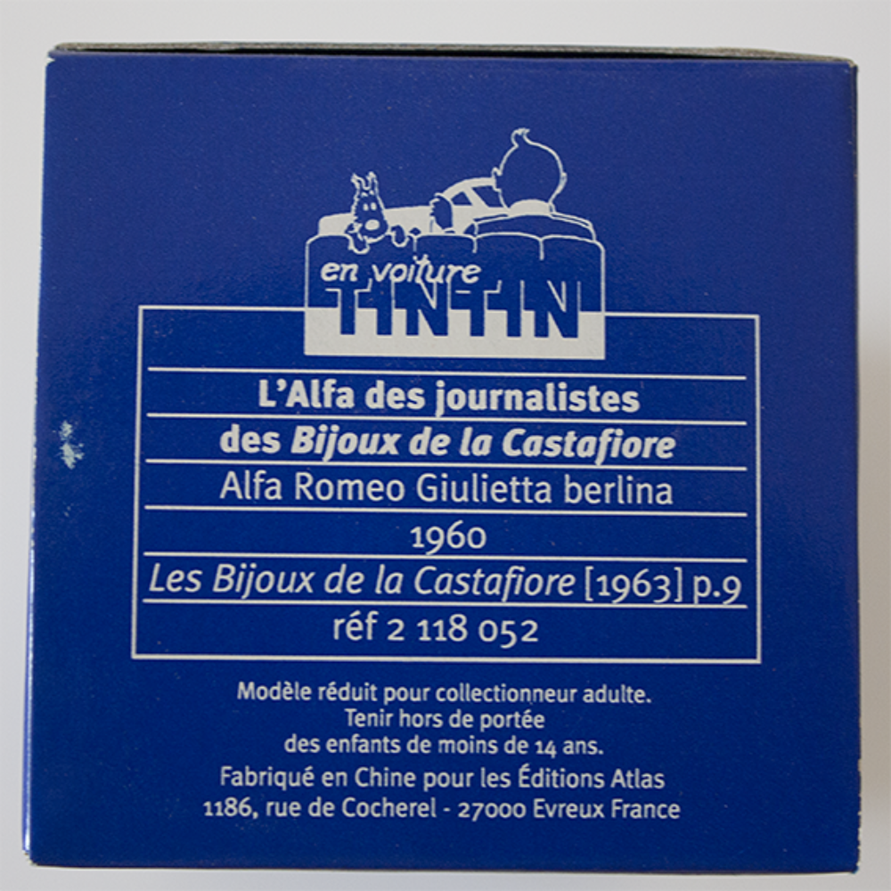 Collection voiture Tintin &quot;Alfa Romeo&quot; 