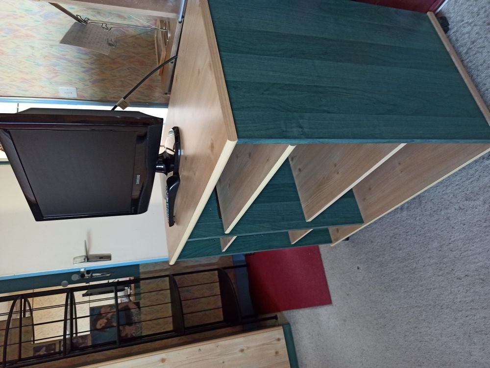 meuble hifi ou t&eacute;l&eacute; ou petite biblioth&egrave;que, Bois bicolore Meubles