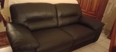canap�+cuir+noir 700 Metz (57)