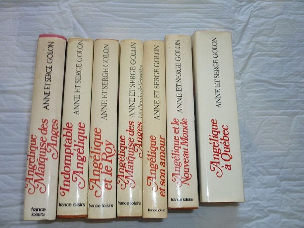 7 ROMANS SERIE "ANGELIQUE MARQUISE DES ANGES" Livres et BD