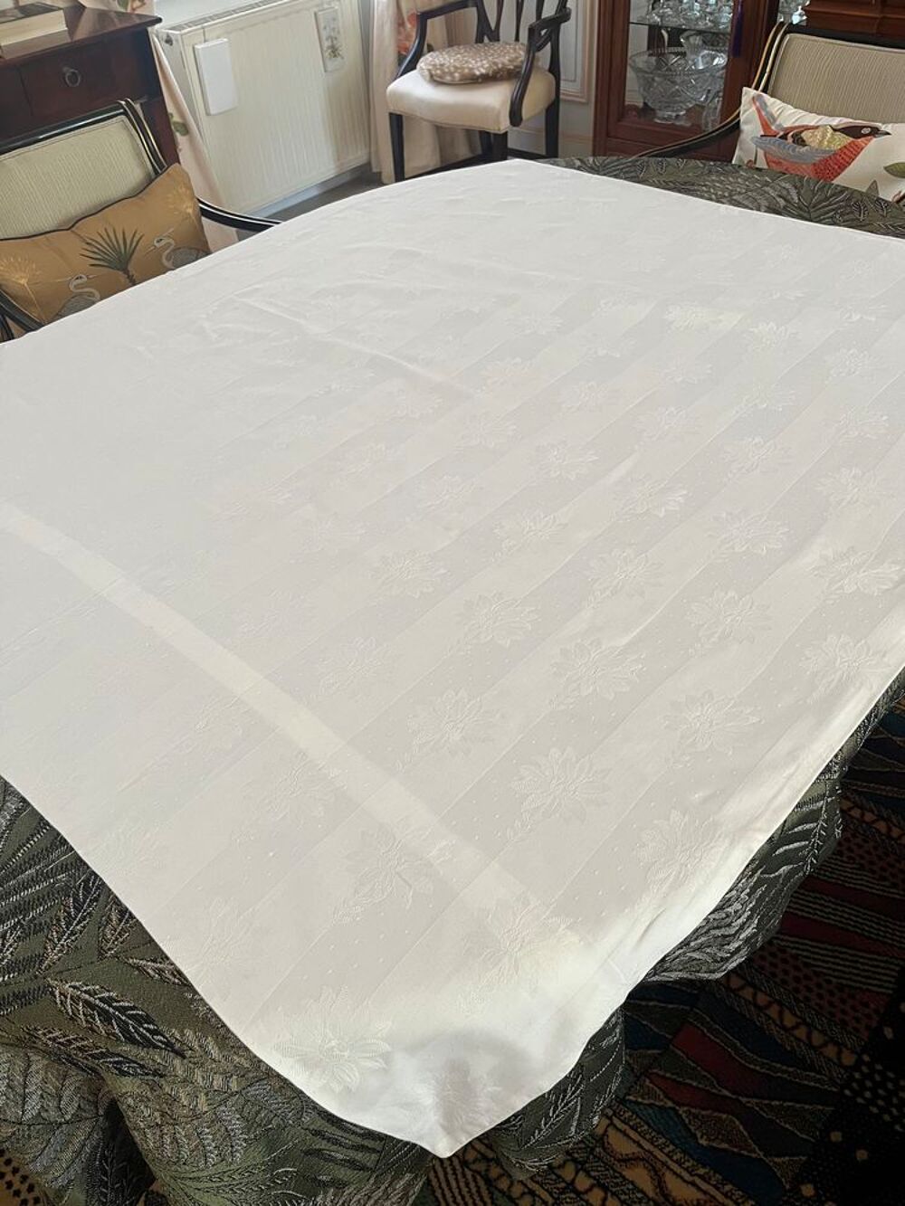 Linge ancien - Housse coton blanc Décoration