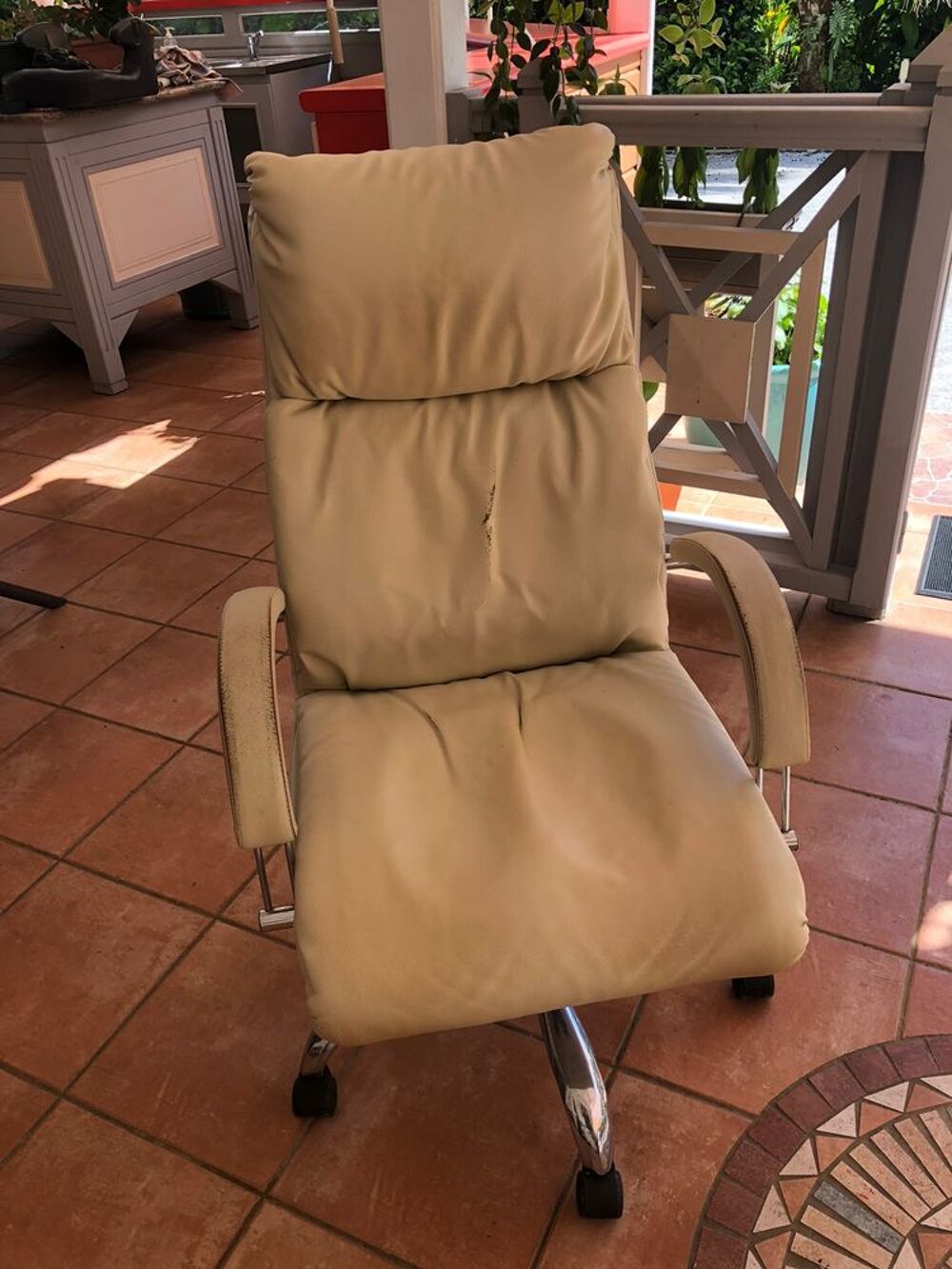 Fauteuil de bureau en cuir Meubles