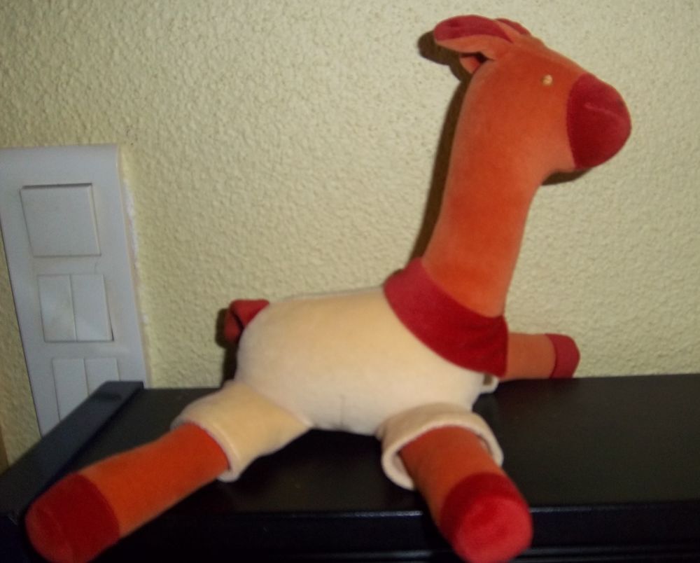 Doudou girafe Sucre d'ORGE ORANGE/JAUNE Jeux / jouets