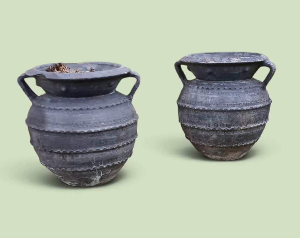 2 grands pots en terre cuite H: 45 cm Jardin