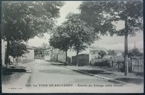 Timbres-CPA-carte postale- La tour de Salvagny (69) - Entre 3 Lyon 5 (69)