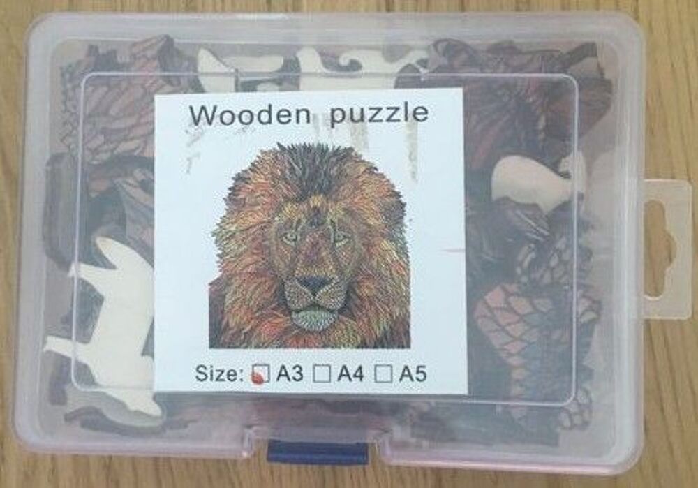 Lot Wooden Puzzle abeille et lion Jeux / jouets