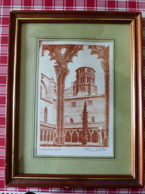 très belle lithographie de Gabriel Caton 0 Roclincourt (62)