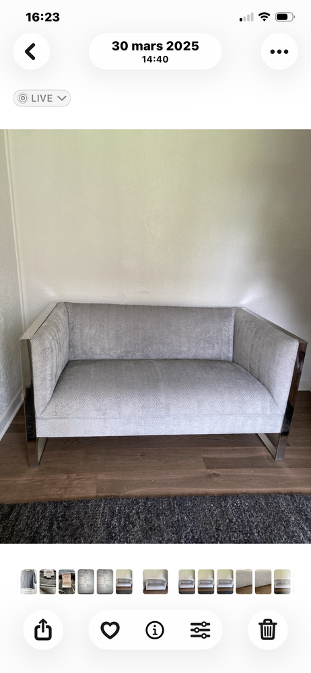 Canap&eacute; contemporain en tissu Meubles
