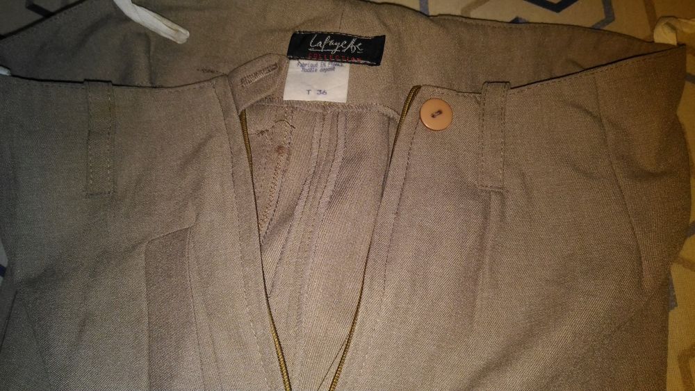 Pantalons beige clair femme cr&eacute;ation galeries lafayette Vêtements