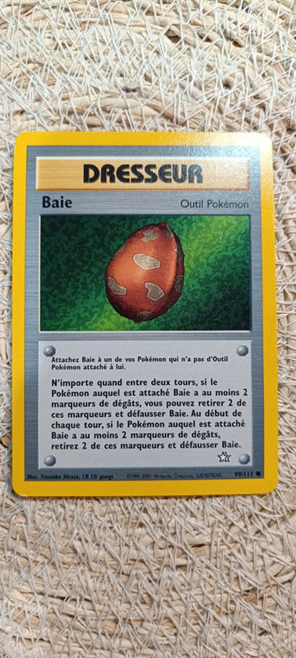 Carte Pok&eacute;mon - Dresseur Baie - 99/111 Jeux / jouets