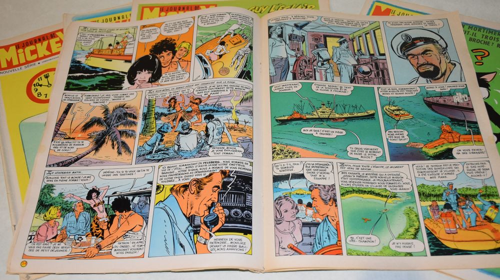 Lot Revues - Le Journal de Mickey x 5 - 1972 - 1030 &agrave; 1034 Livres et BD