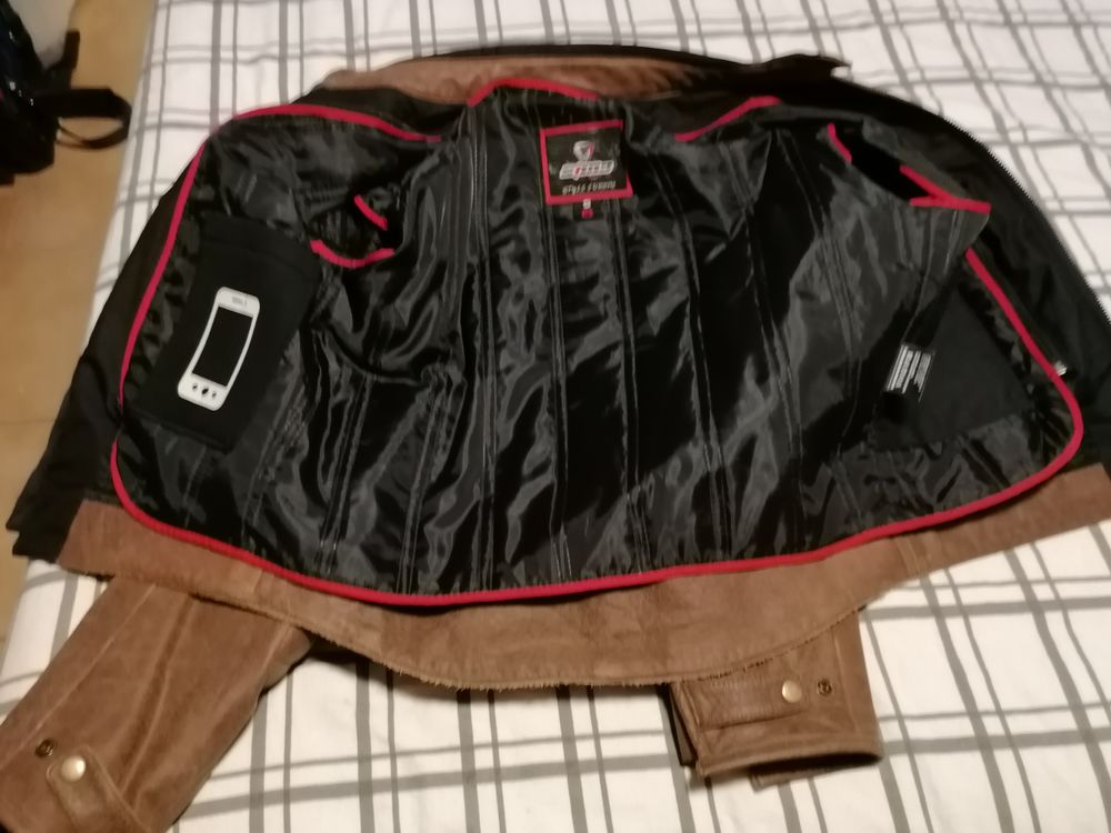 2 blousons cuir moto homme Vtements