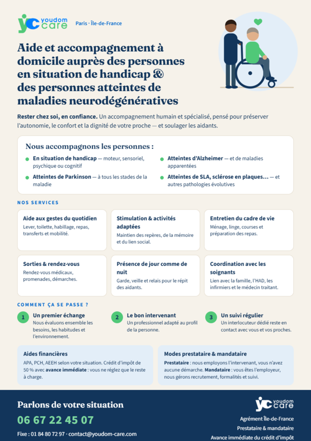   Aide à domicile - Personnes en situation de handicap & Agées  