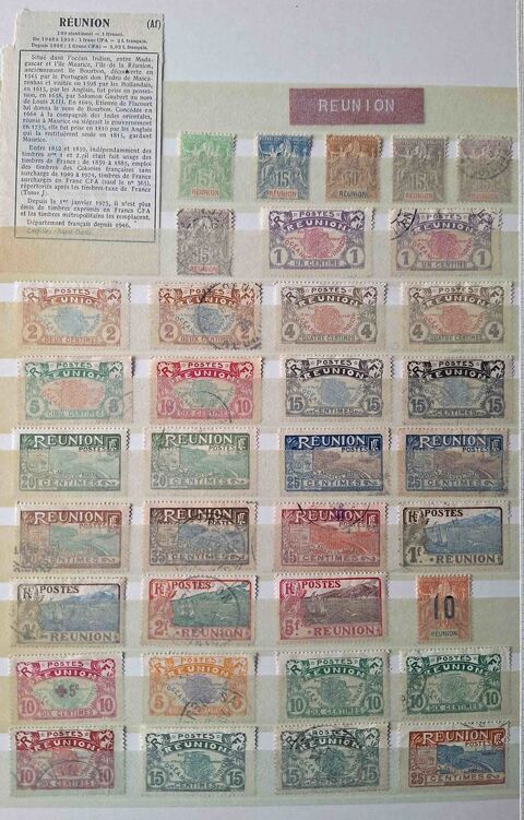 Série de timbres de collection de la Réunion 27 Gap (05)