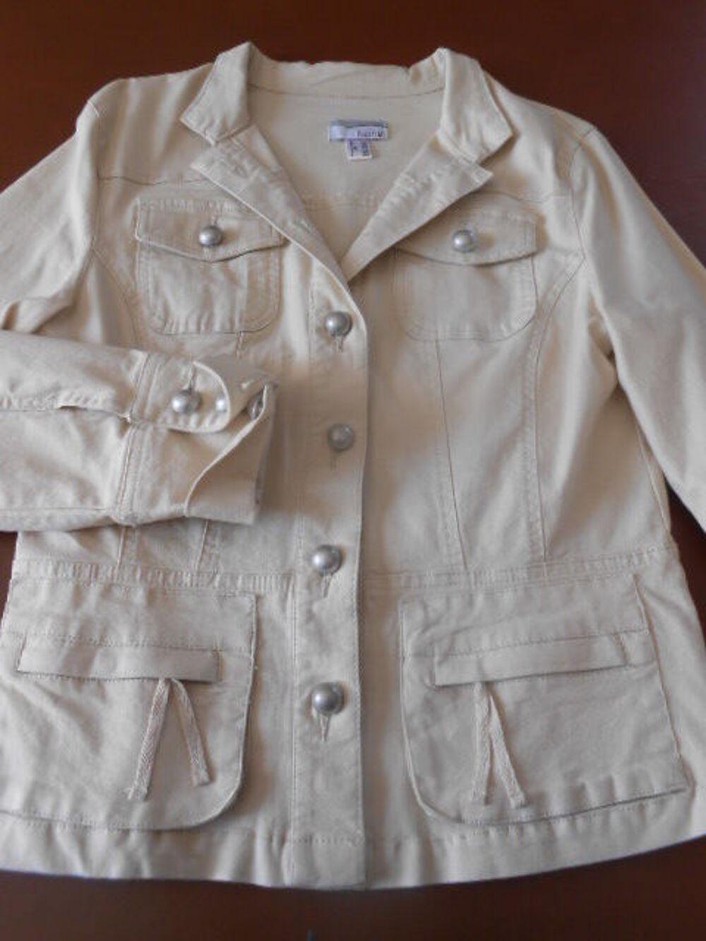 Veste saharienne creme - annie66 Vêtements