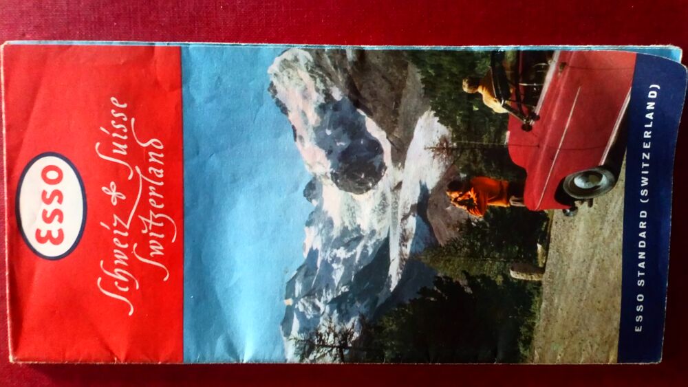 Brochure Vintage Esso Suisse Montagnes et Loisirs 