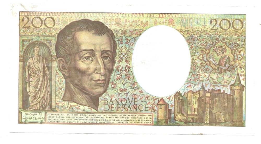 Billet 200 francs Montesquieu 1992 (T.112) Banque de France 