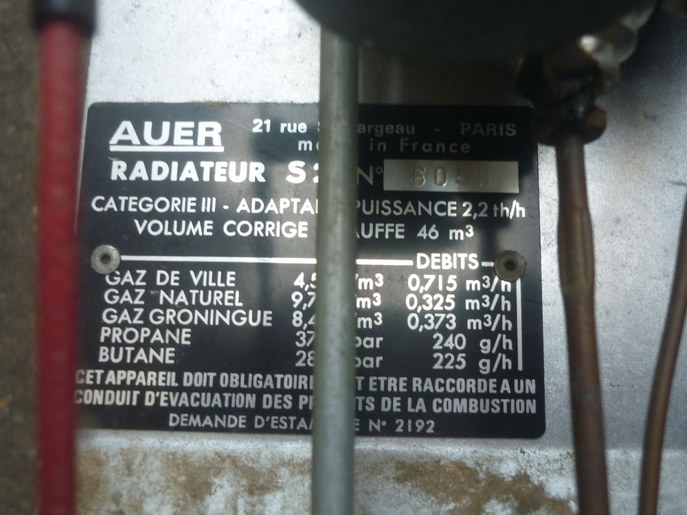 Chauffage fonctionnant sur bouteille de gaz. 150 euros Electroménager