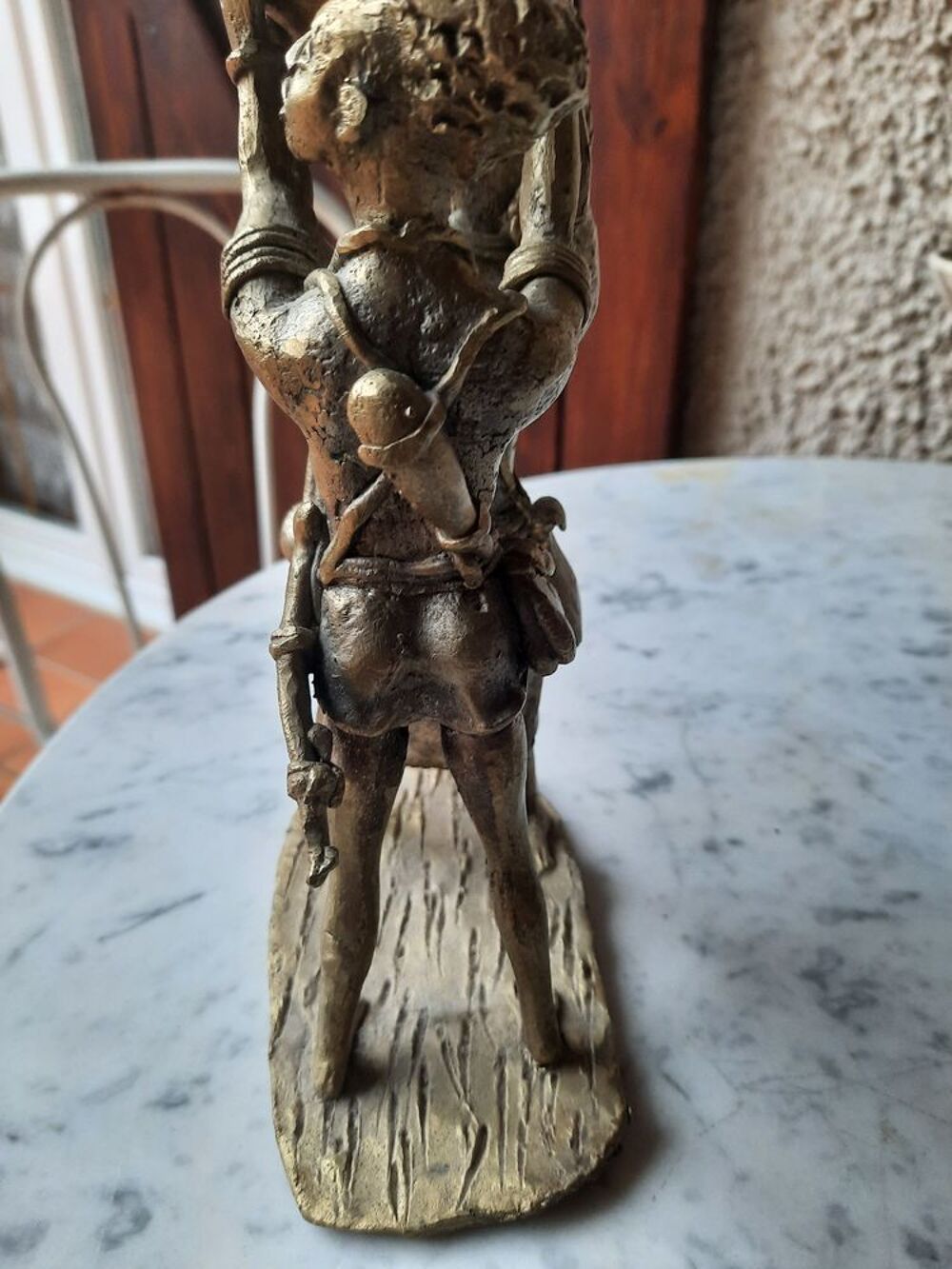 Statue bronze art africain 