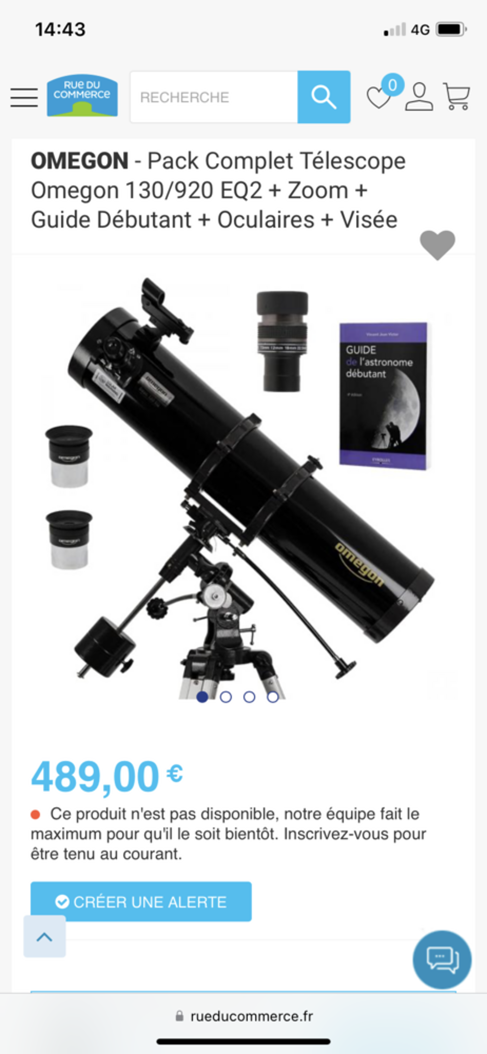 T&eacute;lescope omegon 130/920 EQ-7 Jeux / jouets