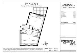 Appartement  vendre 3 pices 65 m