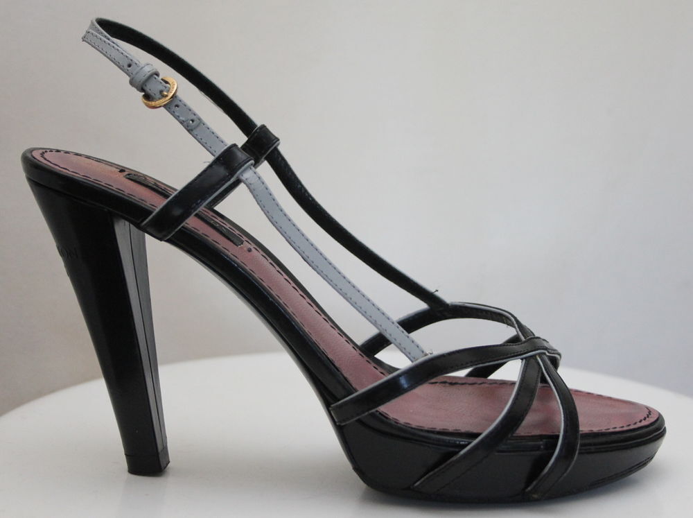 Sandales &agrave; talon LOUIS VUITTON T.38 Maroquinerie