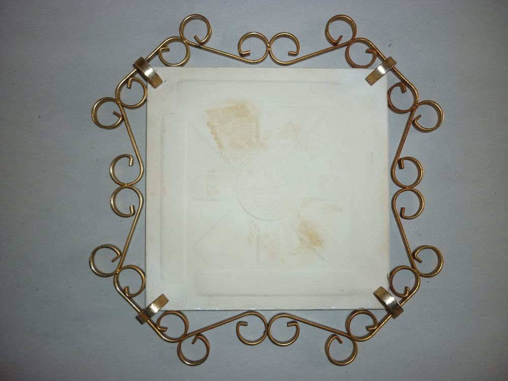 Deux dessous-plat vintage VILLEROY &amp; BOCH Sc&egrave;nes champ&ecirc;tres Cuisine