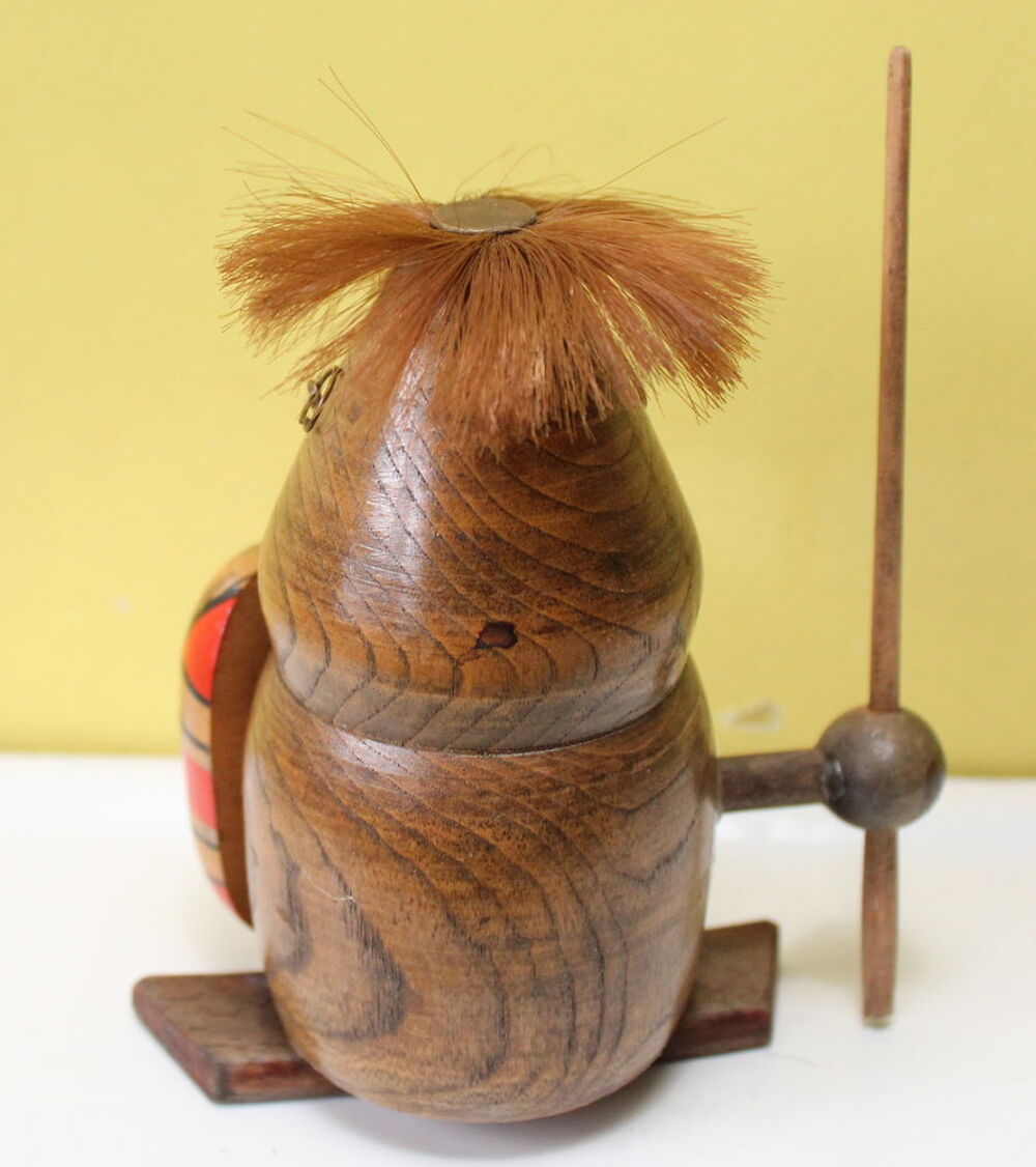 Figurine en bois Cannibale ann&eacute;e 60 Décoration