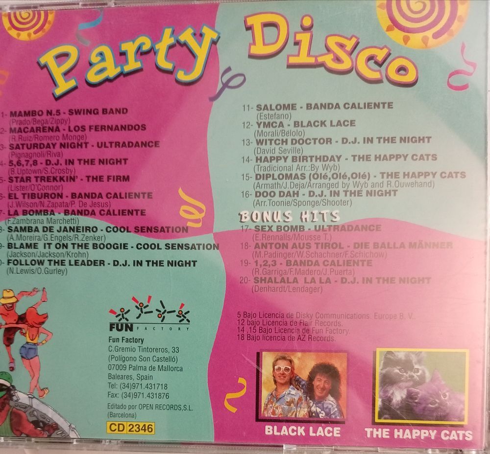 PARTY DISCO 4 X DISQUES CDS / CD et vinyles
