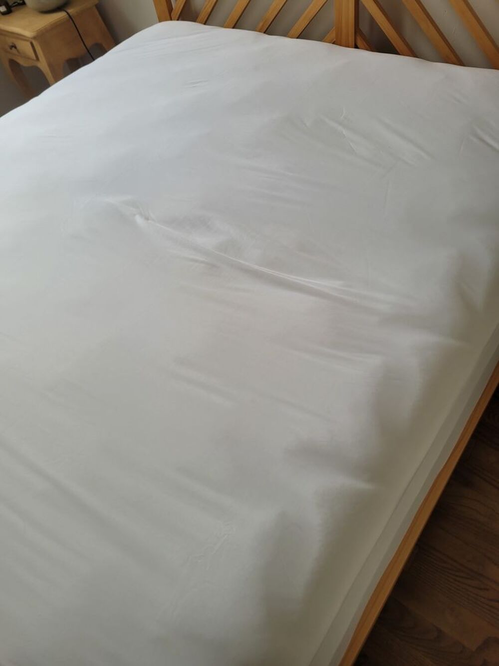 Ensemble Hypnia lit pin massif 160 X 200 cm + matelas 2 en 1 Meubles