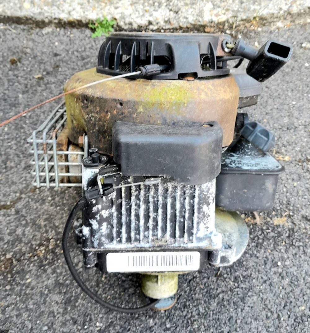 Moteur de tondeuse d&eacute;pos&eacute; de la carcasse de tondeuse, Jardin
