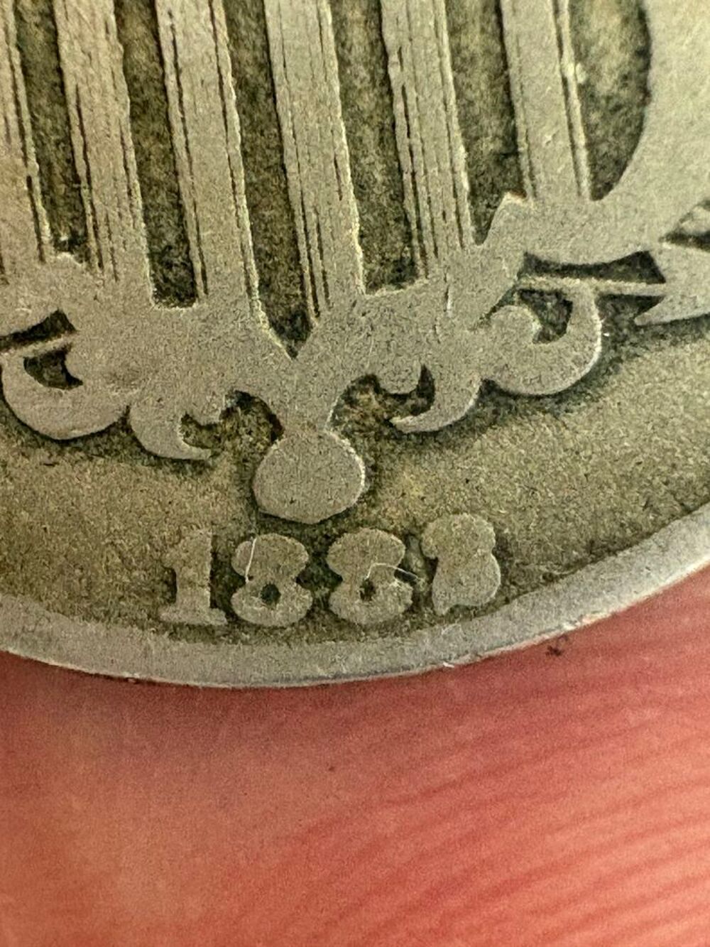 Pieces de monnaie USA shield nickels 5 cents 
