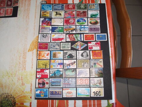 Lot de 387 timbres diff�rents et oblit�r�s Pays-Bas Hollande 8 Aillevillers-et-Lyaumont (70)