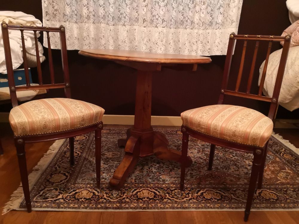 2 CHAISES NAPOLEON 1ER D'EPOQUE Meubles
