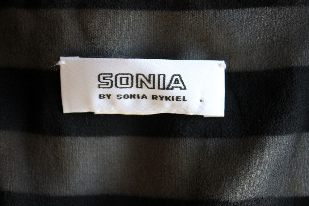 Veste maille noir &amp; blanc SONIA RYKIEL T.L Vêtements