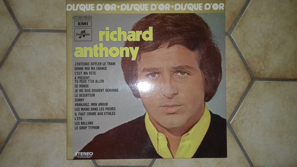 RICHARD ANTHONY 1975 Disque d'OR CD et vinyles