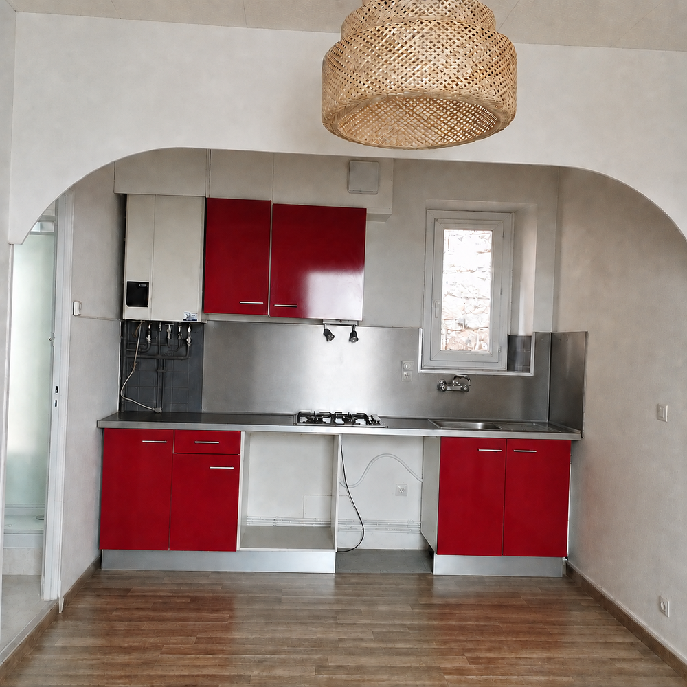 Location Appartement T3 rénové 50 m² Centre, calme et parking public au pied Marcillac-vallon