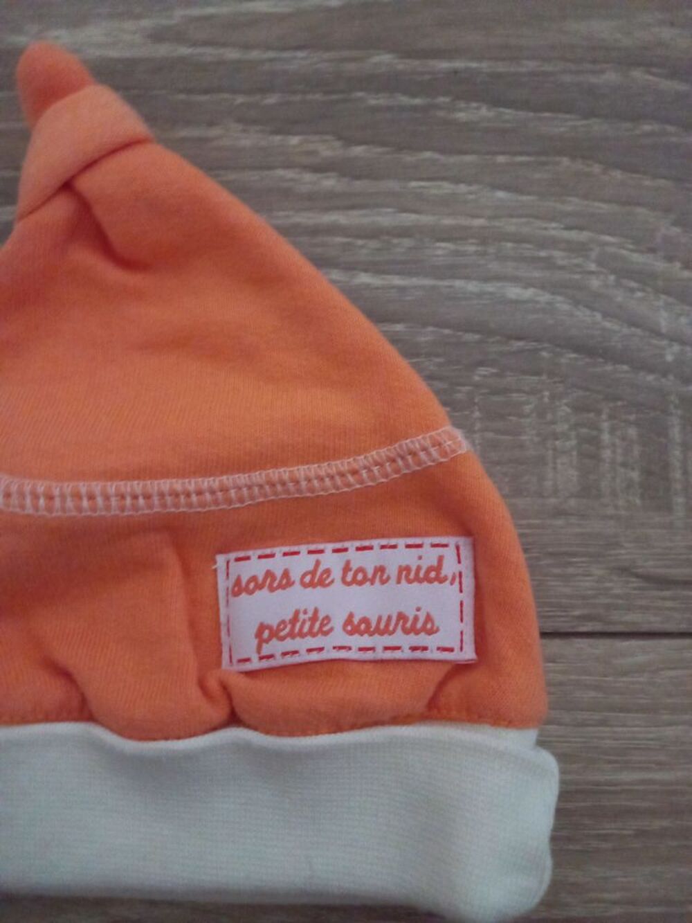 BONNET NAISSANCE MIXTE ORANGE Vêtements enfants