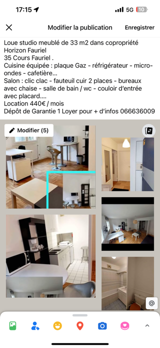  Appartement � louer 2 pi�ces 33 m�