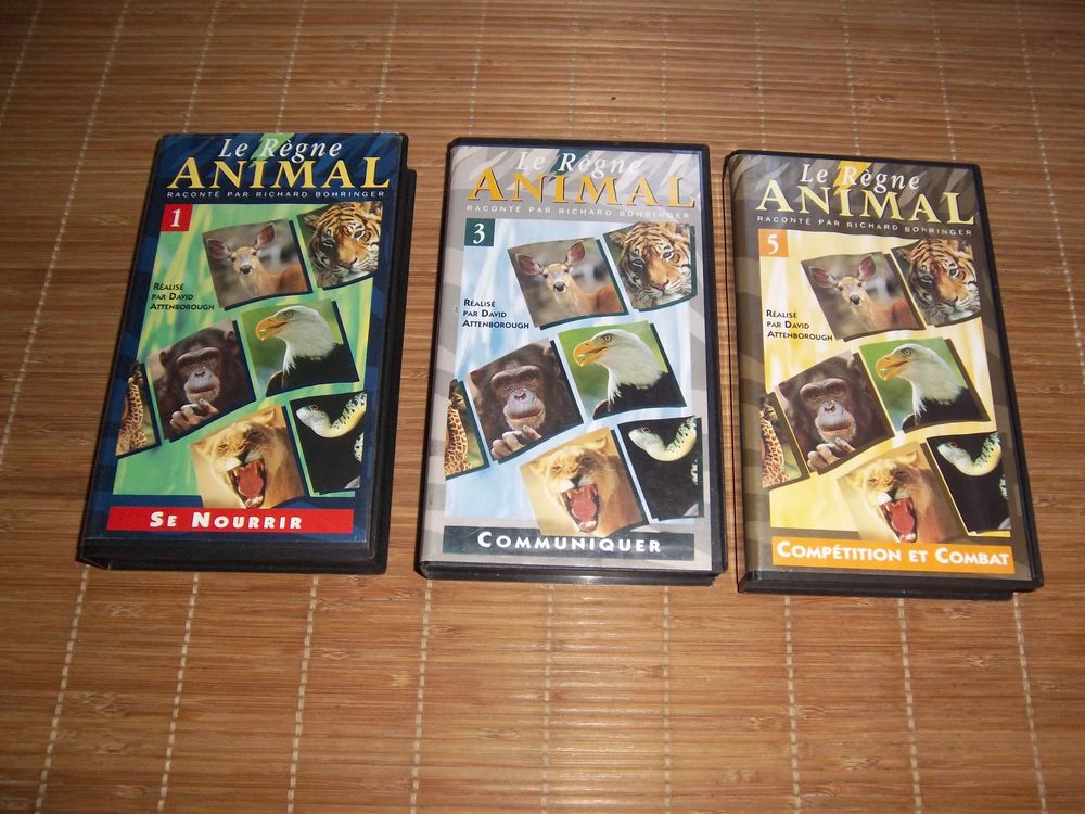 3 vhs le r&egrave;gne animal Atlas DVD et blu-ray