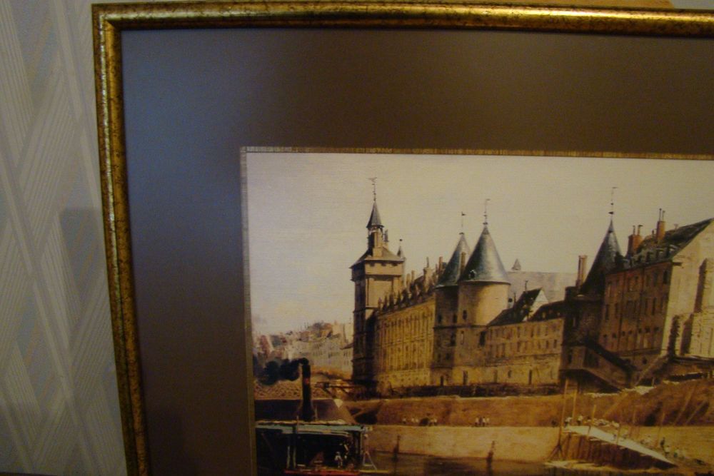 Tableau Gravure Paris, la Conciergerie en 1858 
Décoration