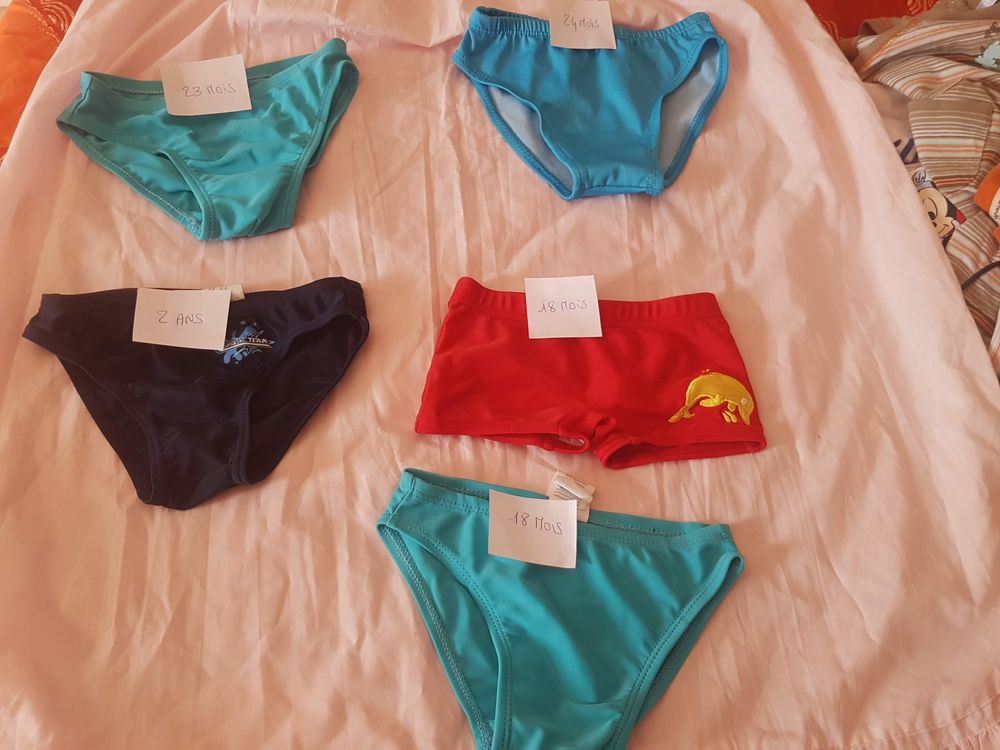 Maillot de bain gar&ccedil;on 18 mois et 24 mois a 1€ pi&egrave;ces tbe Electroménager